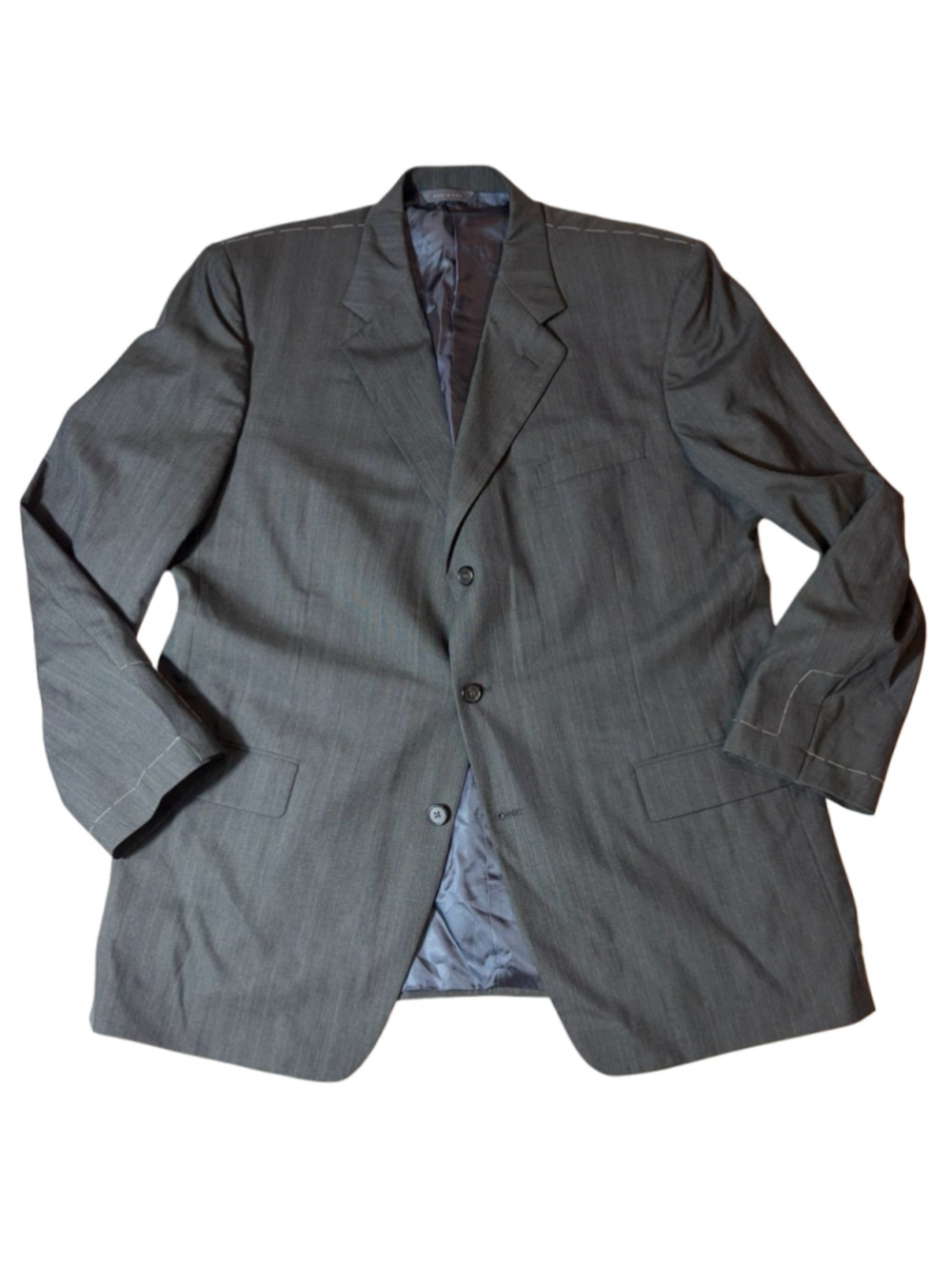 NWT Brooks Brothers Men’s 48L Charcoal Wool Blazer Hand Tailored Made USA